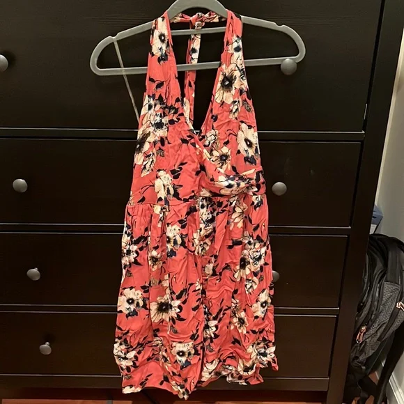 Floral halter Target dress. Size M. - Picture 1 of 5